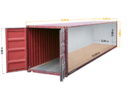 Porte double High Cube de 40 pieds