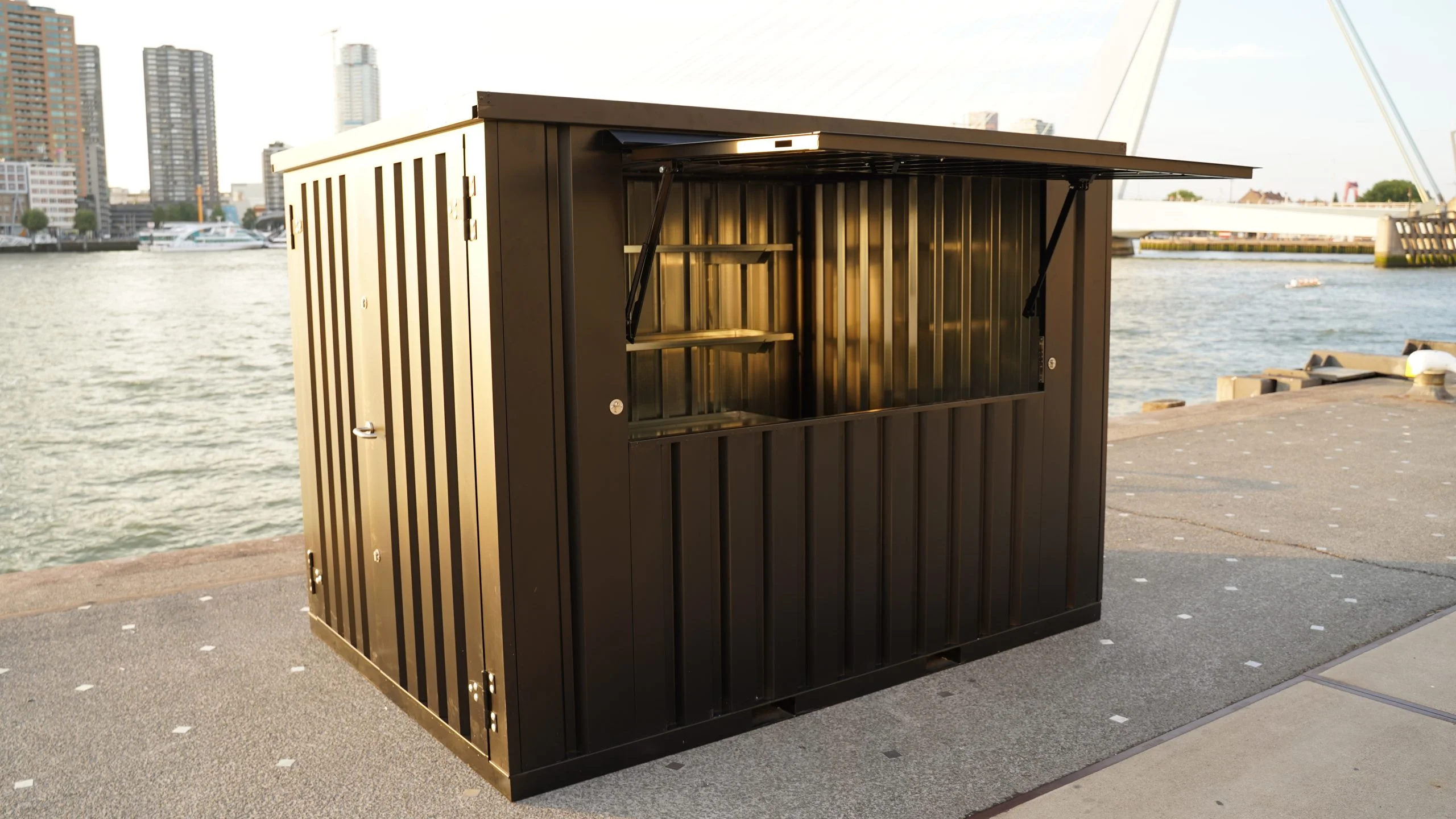 Conteneur bar démontable 3×2 XL RAL 9005