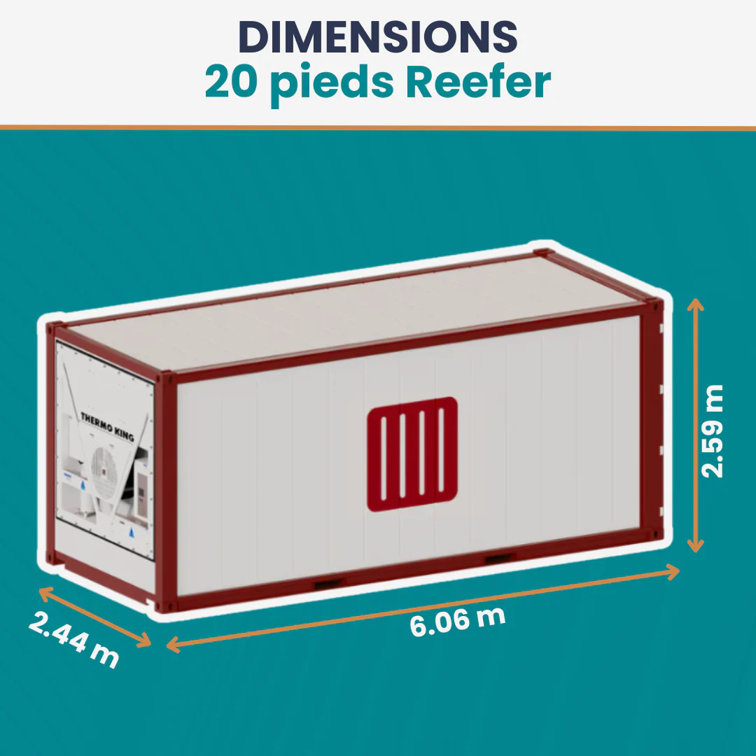 Conteneur Reefer 20 Pieds