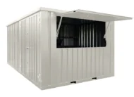 Conteneur Bar Démontable XL 4×3 Mètres Blanc RAL 9016