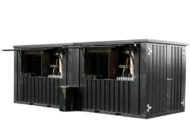 Conteneur bar démontable 8×2 XL RAL 9005 & RAL 7016