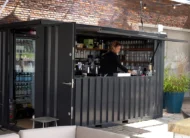 Conteneur Bar Démontable XL 4×3 Mètres Blanc RAL 9016